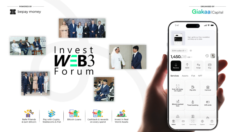 bepay money Powers Invest Web3 Forum 2025 in Dubai, Launches $1 Million Bitcoin Rewards and Merchant Settlement Innovations